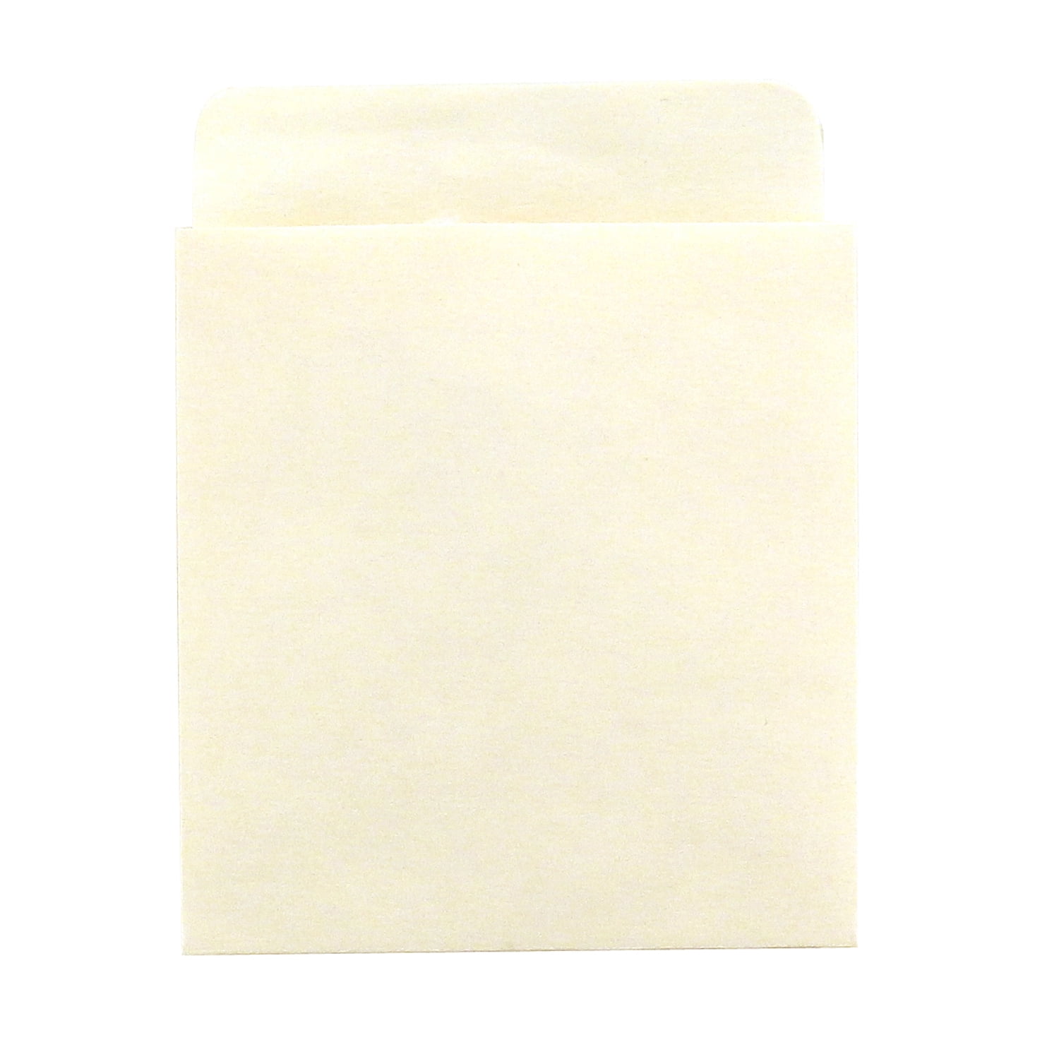 Hygloss Library Pockets 3.5" x 4.5" Self Adhesive - Manila, 50 Per Pack, 3 Packs