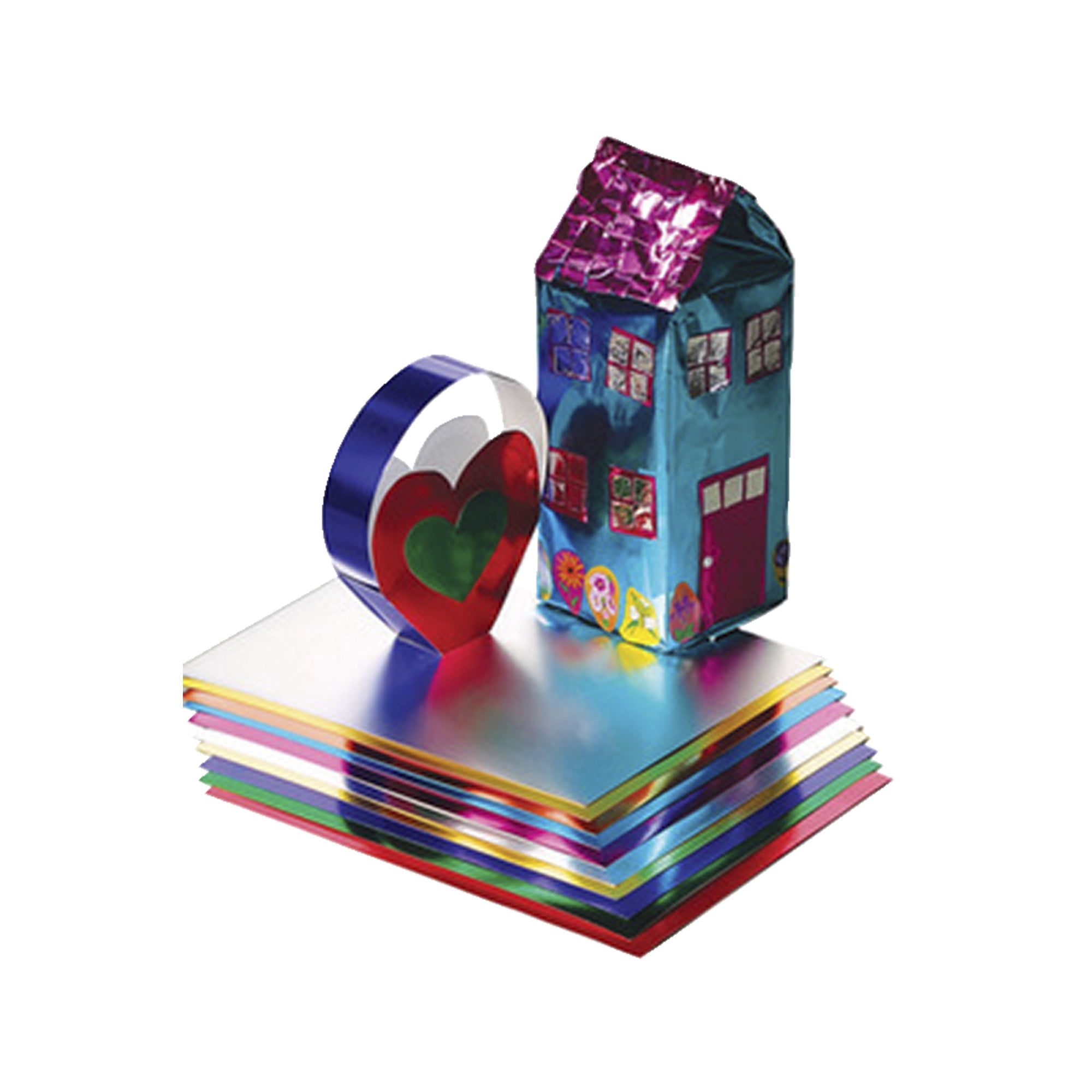 Hygloss Metallic Foil Paper, 20 x 26 Inches, Assorted Colors, 26 Sheets