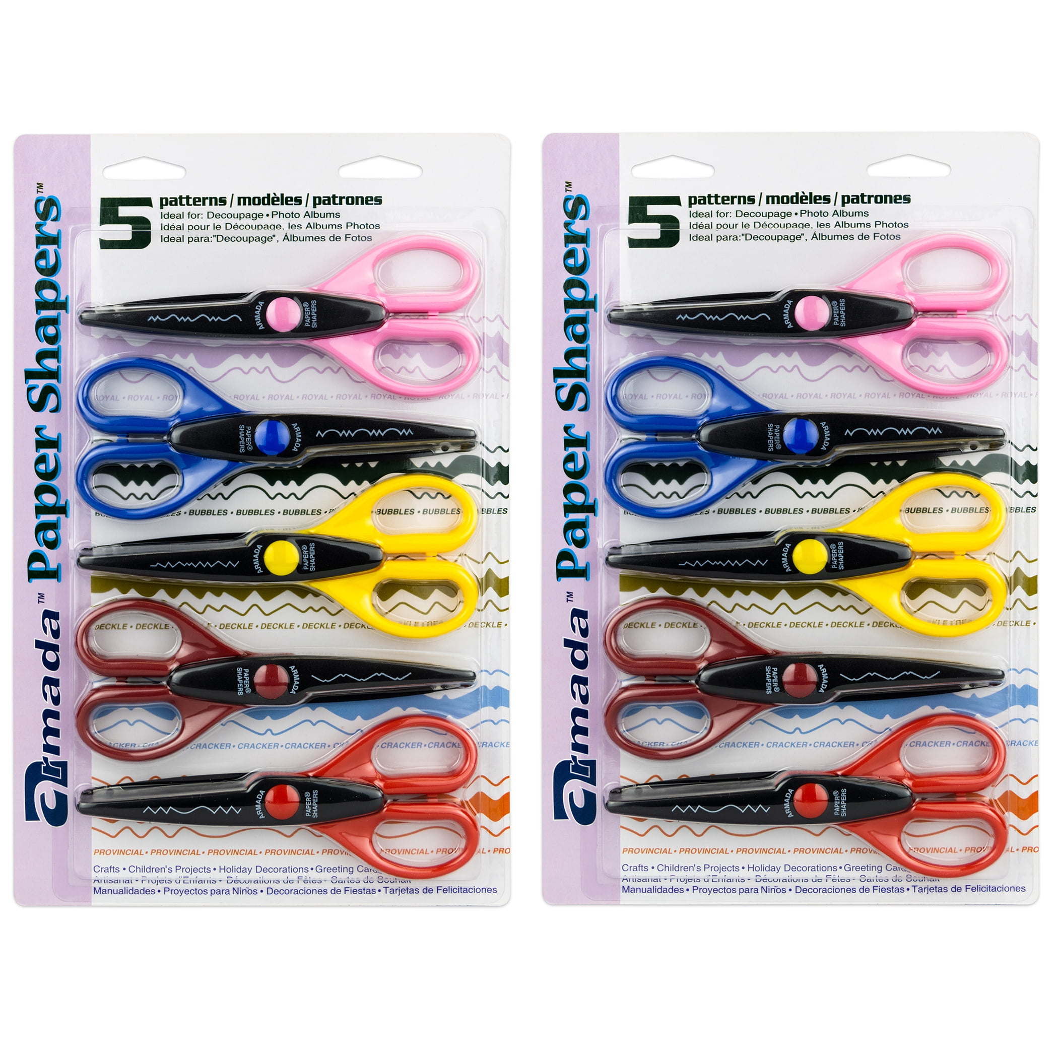 Hygloss Paper Shapers® Decorative Scissors Set 2, 10 Count