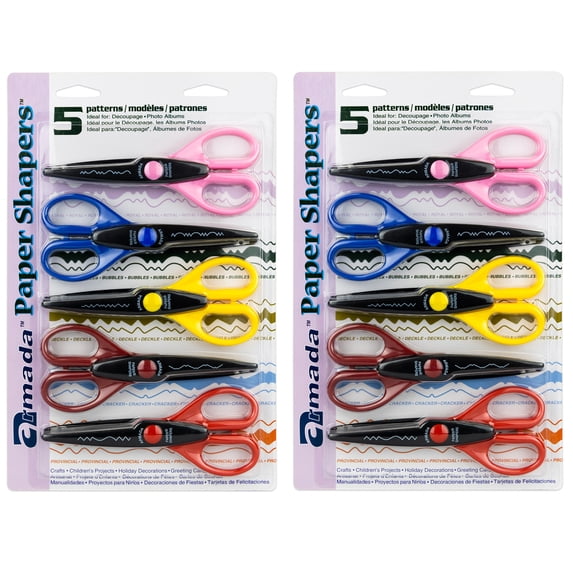 Hygloss Paper Shapers® Decorative Scissors Set 2, 10 Count