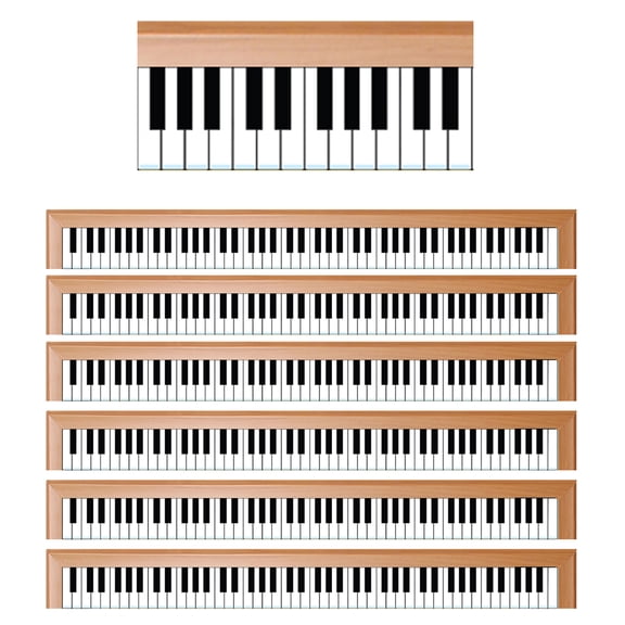 Hygloss Piano Border, 72 Pieces