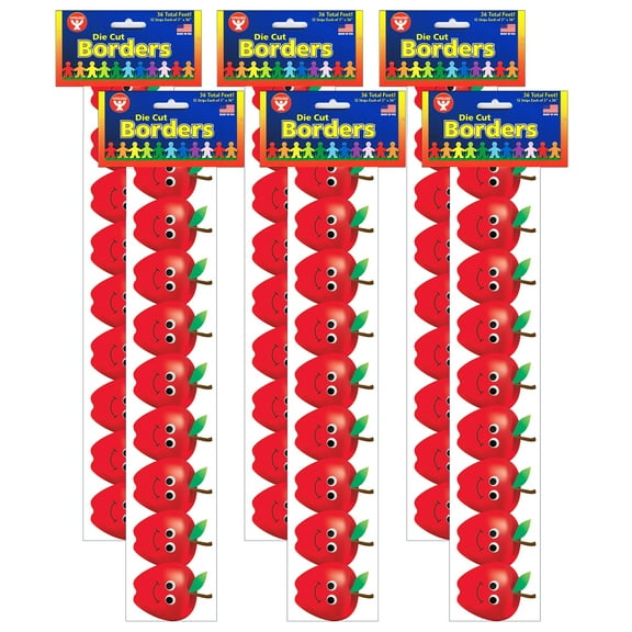 Hygloss Happy Apples Border, 72 Pieces