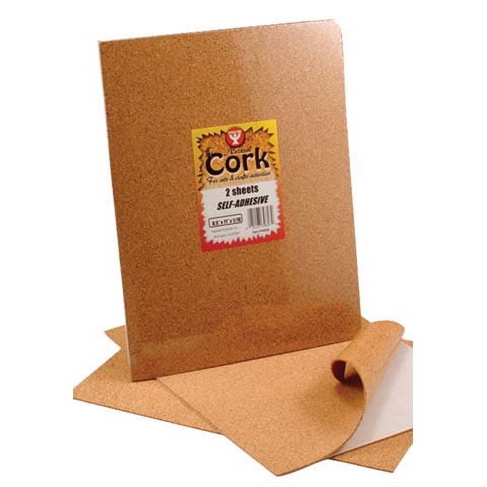 Hygloss Products Cork Sheets - 2 Mil Thick Cork Sheets - 8.5 x 11 Inches, 2 Sheets
