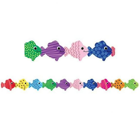 Hygloss Products HYG33628BN Assorted Fish Border - Pack of 5