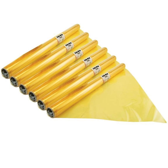 Hygloss Products HYG71508-6 Cello Wrap Roll, Yellow - 6 Roll