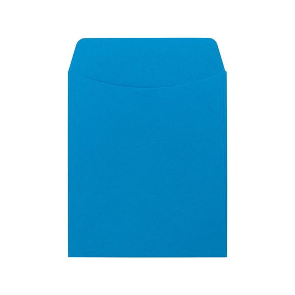 Hygloss Products Library Card Pockets, Non-Adhesive, 3.5" x 4.875", Blue