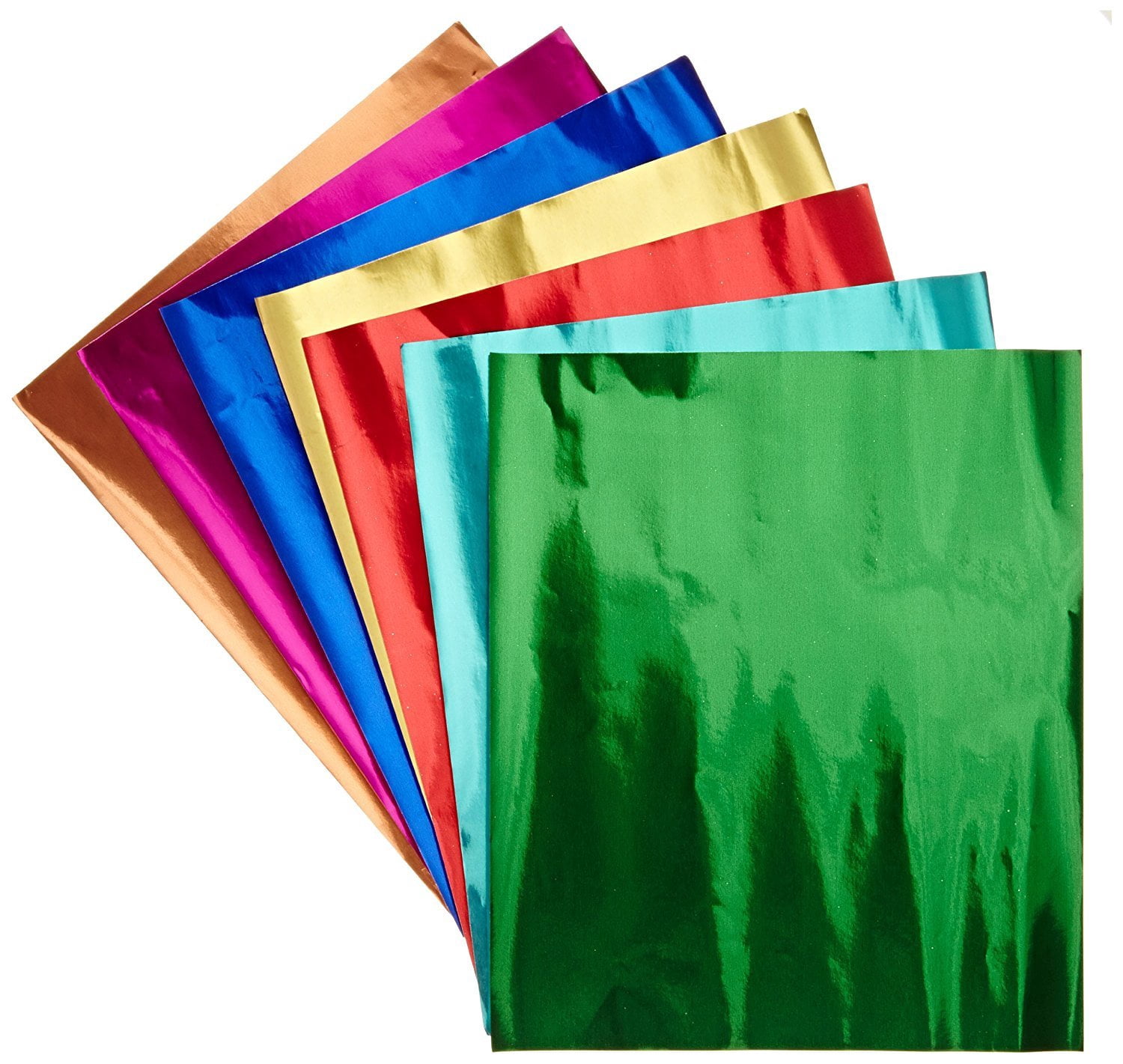 Hygloss Mylar-Geschenkpapierrolle 'Maritime Blues' – 24 Zoll X 8,3 Fuß, Gold