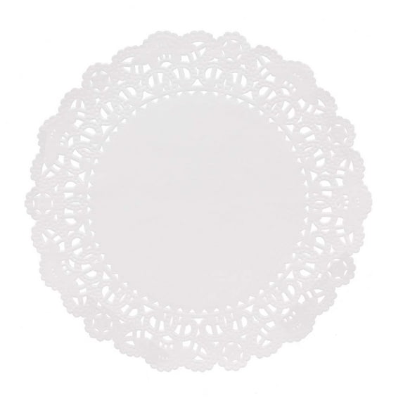 Hygloss Products Round Paper Doilies - Decorative, White Lace Doilies - Disposable - Food Grade Safe - 6 Inches - 36 Pack