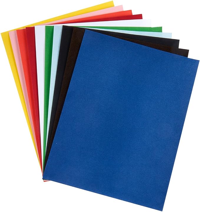 Hygloss Carta Velluto Verde – 10 Fogli 21,5x28 Cm – Per Scrapbooking, Biglietti E Stampe