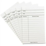 Hygloss, HYX61435, White Library Cards, 50 / Pack