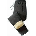 thumbnail image 1 of Hygo Fleece Thermal Pants Unisex Waterproof Windproof with Zipper Pockets Lined Lightweight Warm Pants Soft, 1 of 8