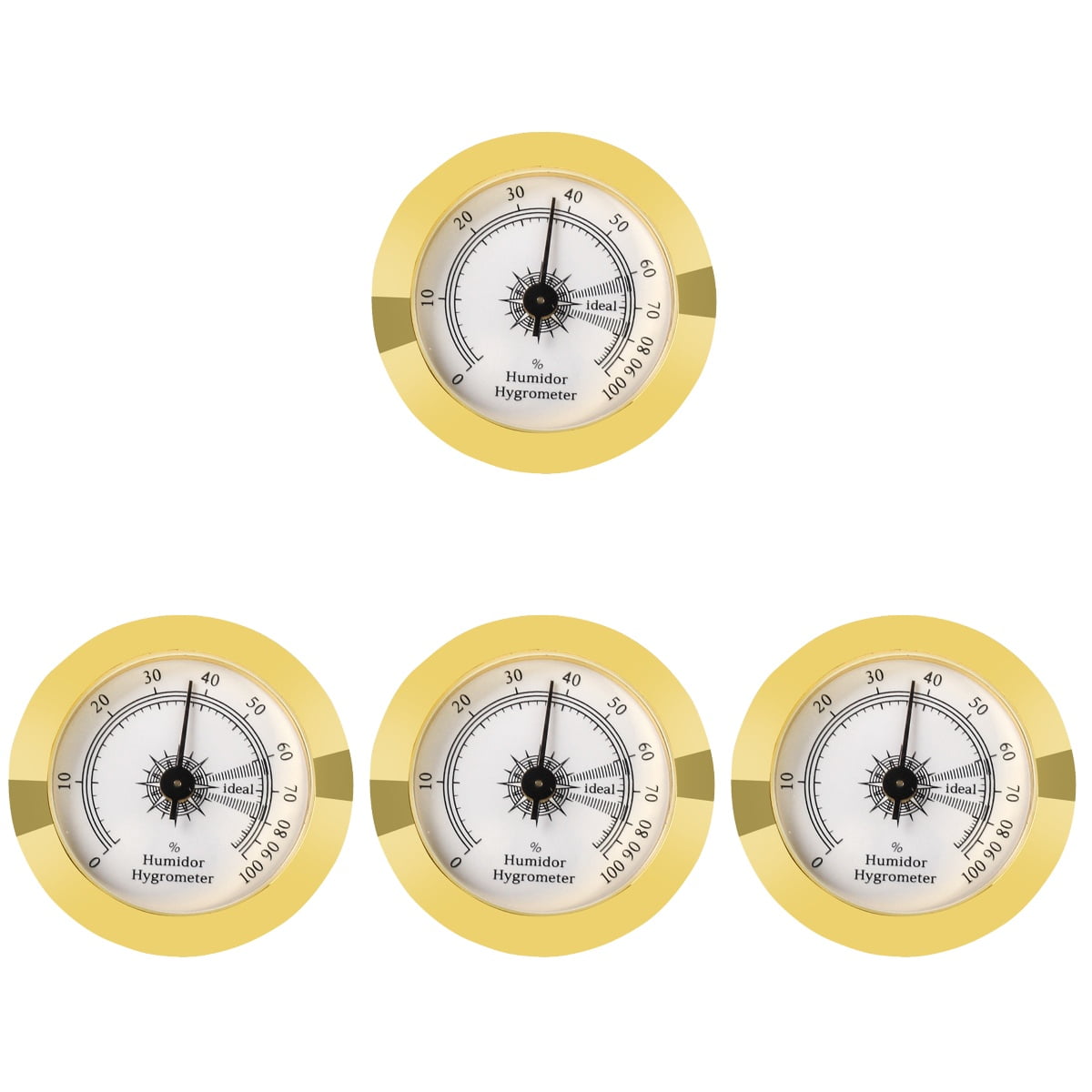 Hygrometer Humidor Gift for Friends Hygrometers Round Mechanical Gauge