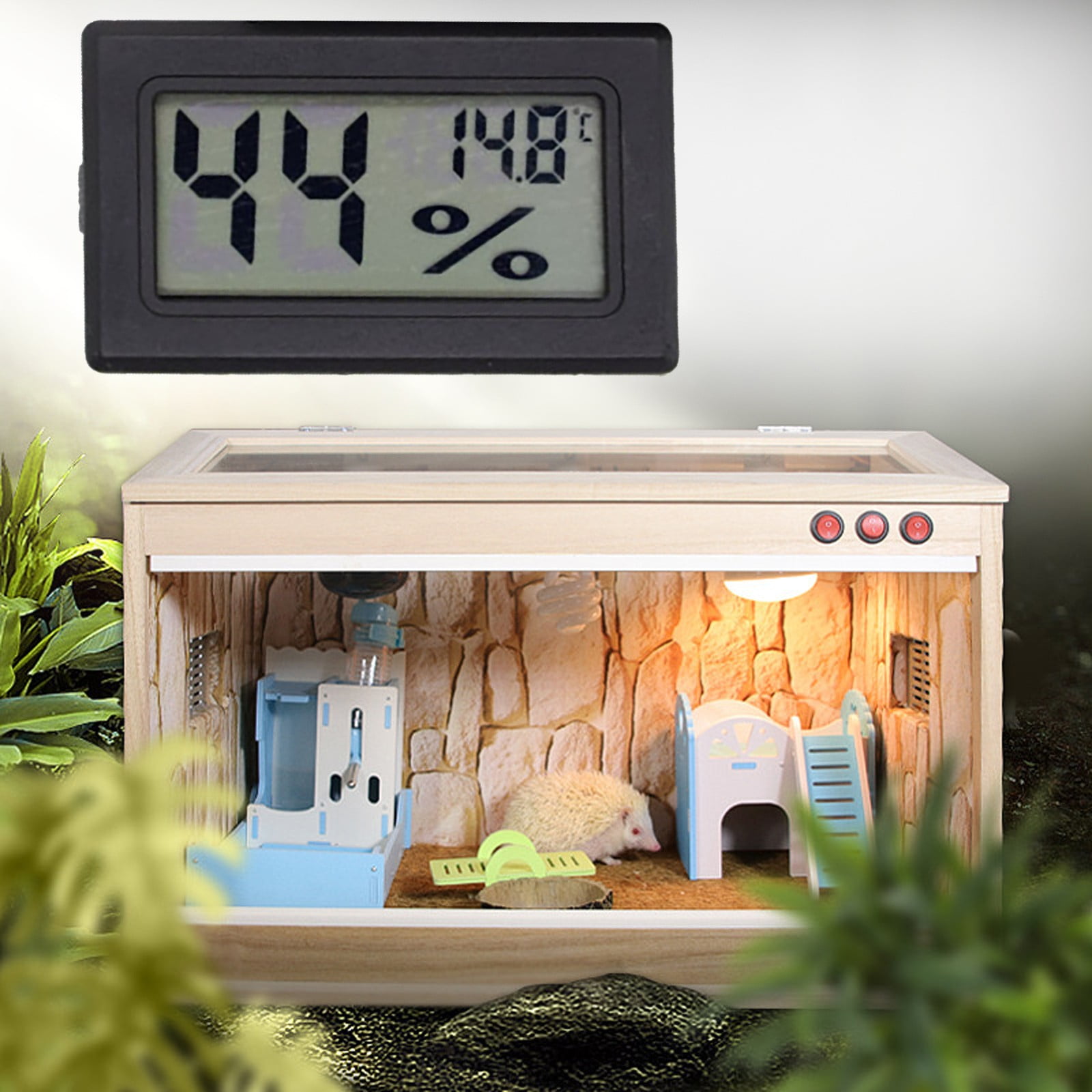 Hygrometer Indoor Humidity, ABS Black Hygrometer, Embedded Electronic