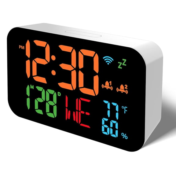Hygrothermograph,Led Display Clock Calendar Indoor And Cousopo Calendar Thermometer Clock Indoor Temperature And Meter Support Wifi And Meter Clock Wifi Adjustable Remote Temperature