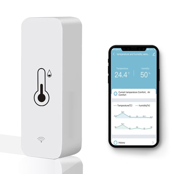 Hygrothermograph,Tester Thermometer And Thermometer Temperature And App Compatible With And Compatible Voice And Thermometer Voice With