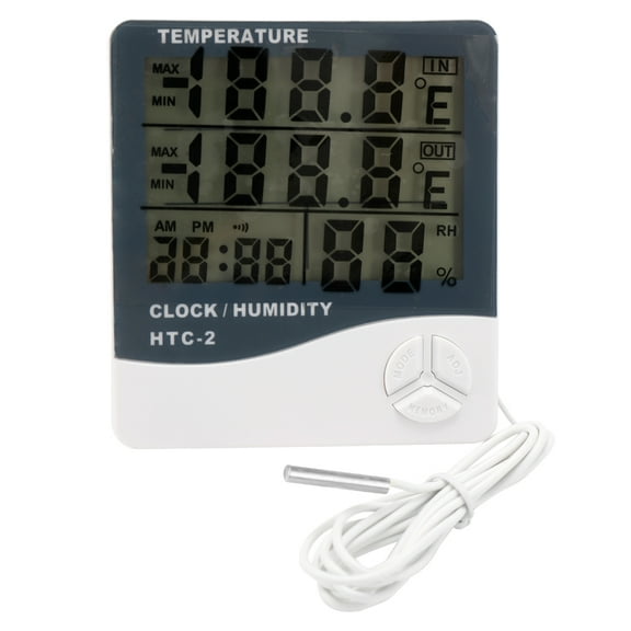Hygrothermograph,Time Calendar Alarm Temperature And Meter And Meter Time Screen Display Screen Display Temperature Indoor And Meter Time Calendar Temperature Meter Twirltide