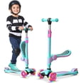 thumbnail image 1 of Dribbl 3-Wheel Kids Scooter with Seat, Light-Up Wheels, Adjustable Handlebar, Wide Deck & Rear Brake, Ages 2+, 1 of 7