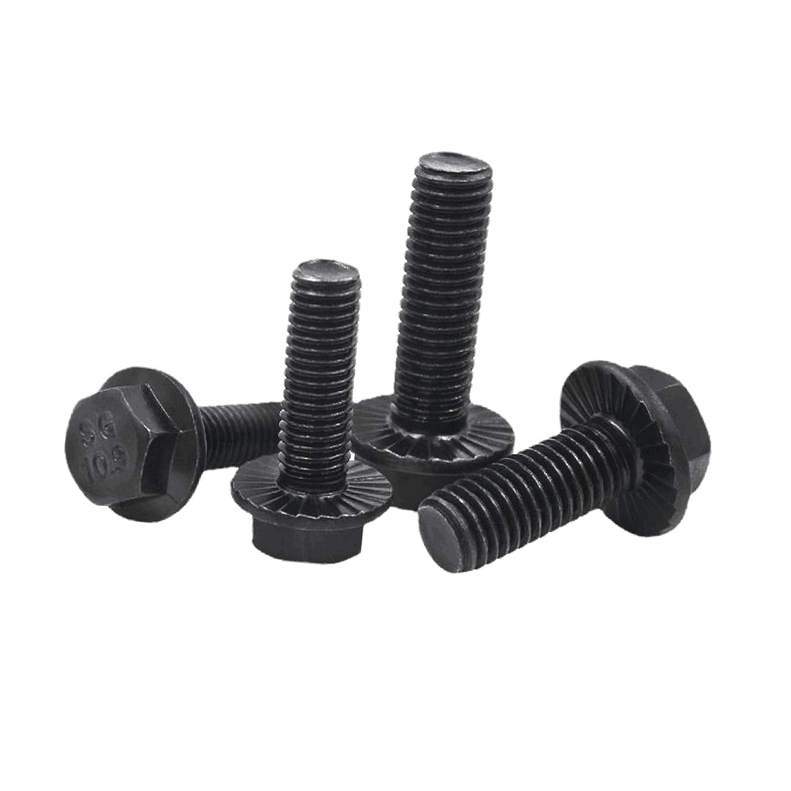 Hyjoy 20Pcs M8 20mm Hex Serrated Flange Bolts, Hex Serrated Flange ...