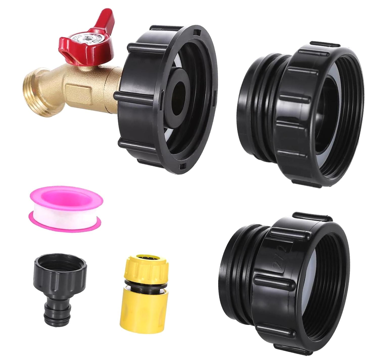Hyjoy 275-330 Gallon IBC Tote Hose Connector, IBC Container Adapter ...