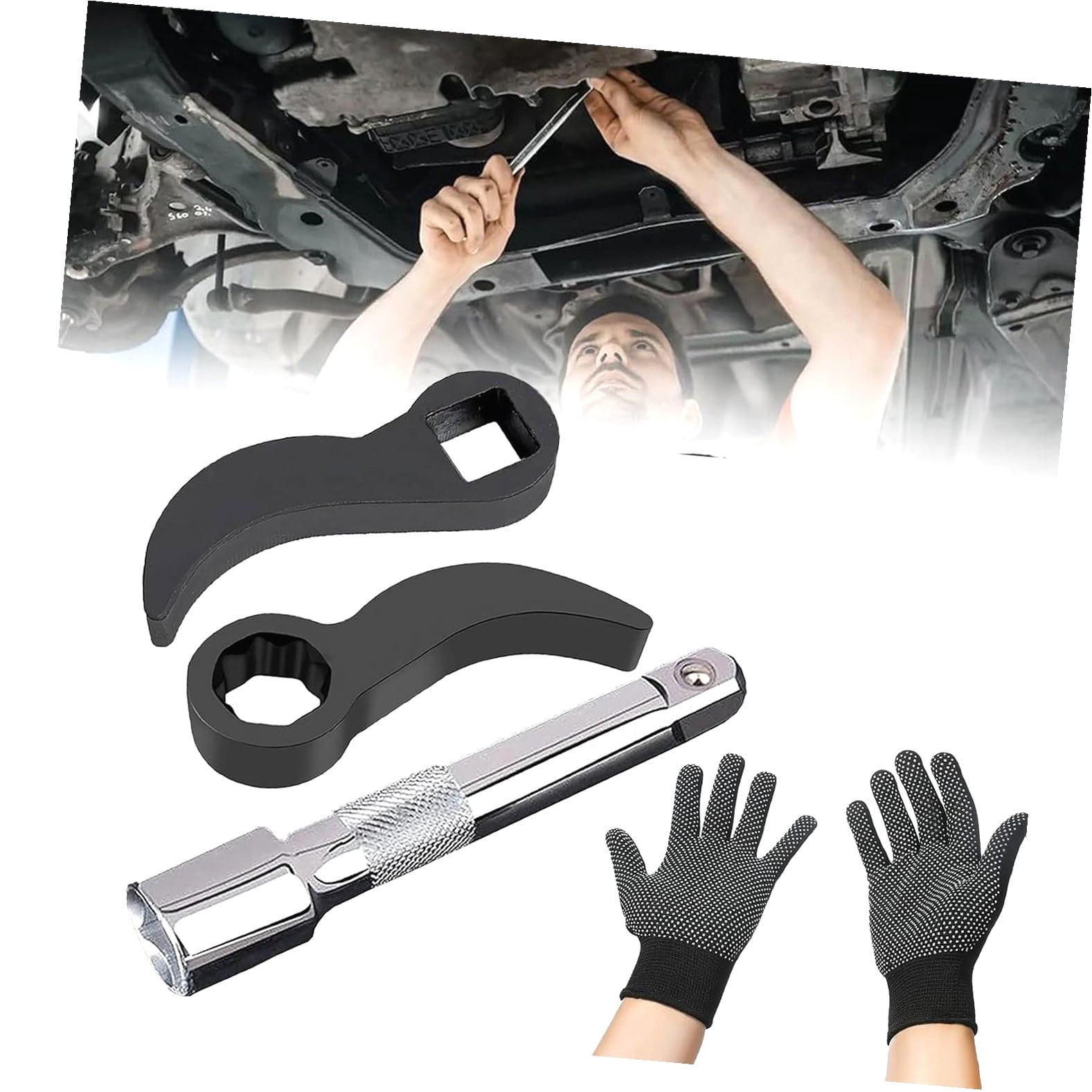Hyjoy 3 Pcs Pry Wrench Adaptor, 1/2