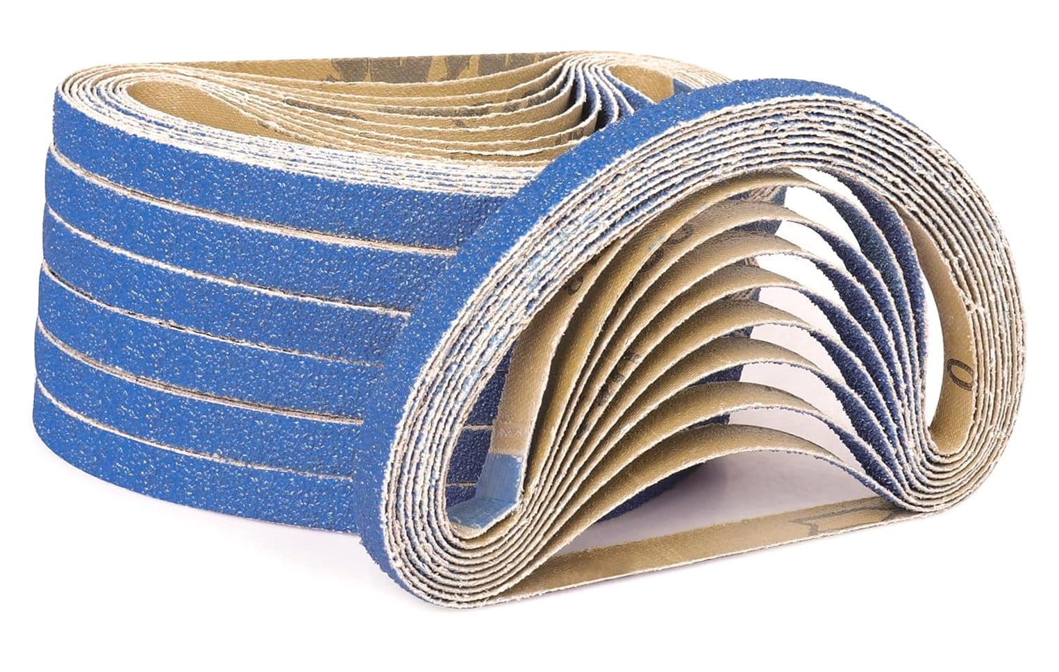 Hyjoy 40-Piece 1/2 18 Inch 40 Grit Zirconia Abrasive Bands, Long ...