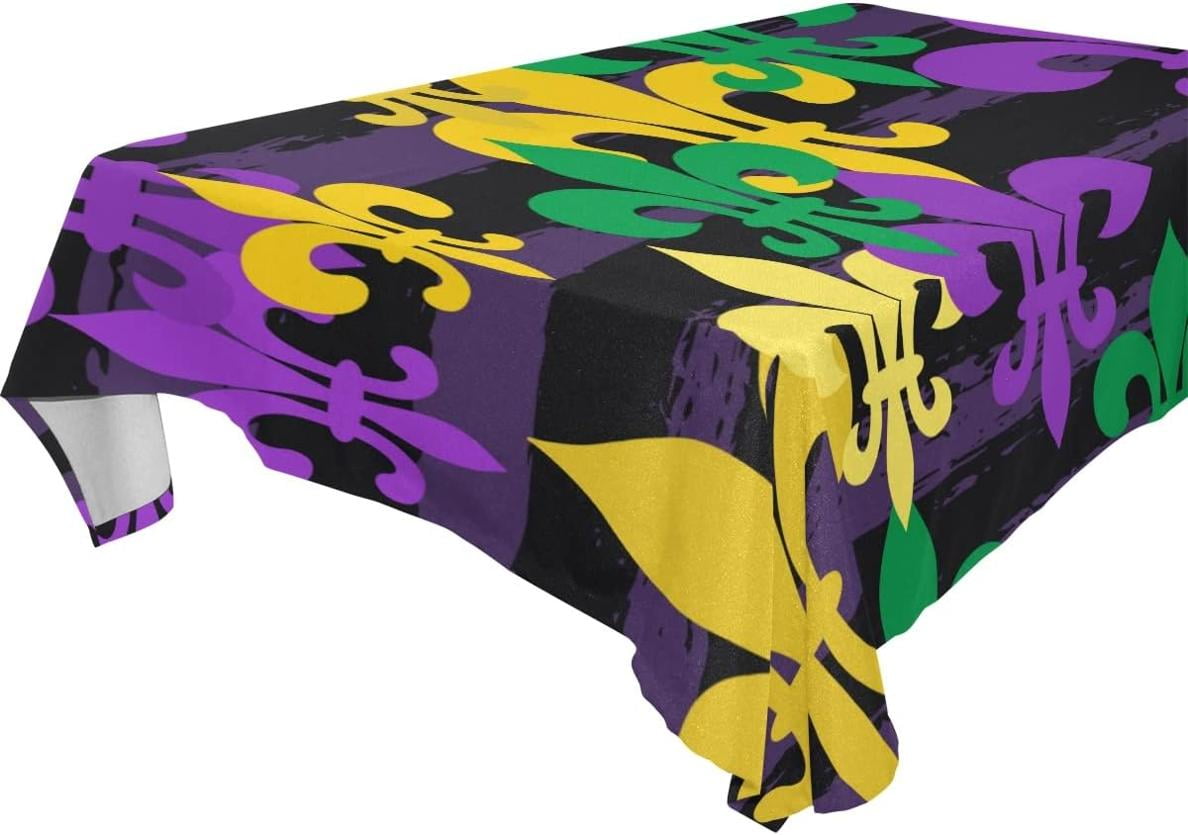 mardi gras cloth tablecloth