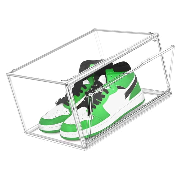 Hyjoy Acrylic Shoe Box, Sneaker Display Case Clear Plastic Stackable ...