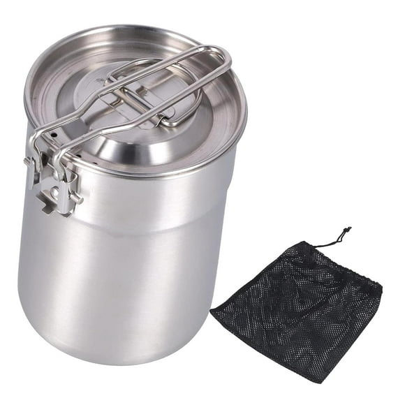 Hyjoy Backpacking Mug, 1L Coffee Cup with Foldable Handle and Lid, for Camping, Hiking, and Fishing