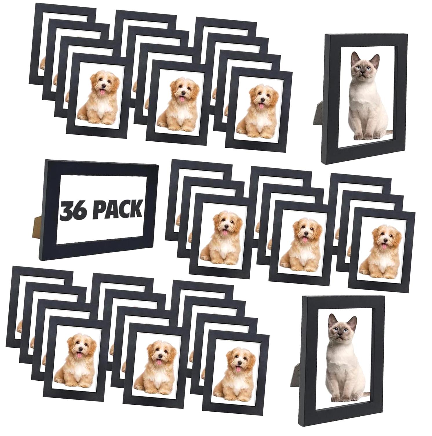 Hyjoy Bulk Set of 36 Picture , 4x6, for Gallery Wall or Tabletop ...