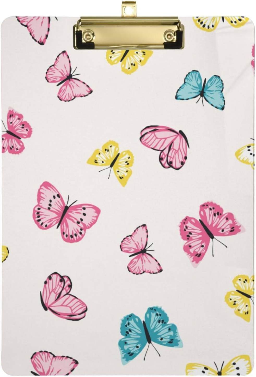 Hyjoy Butterfly Clipboard, Acrylic Standard A4 Letter Size Clip Board