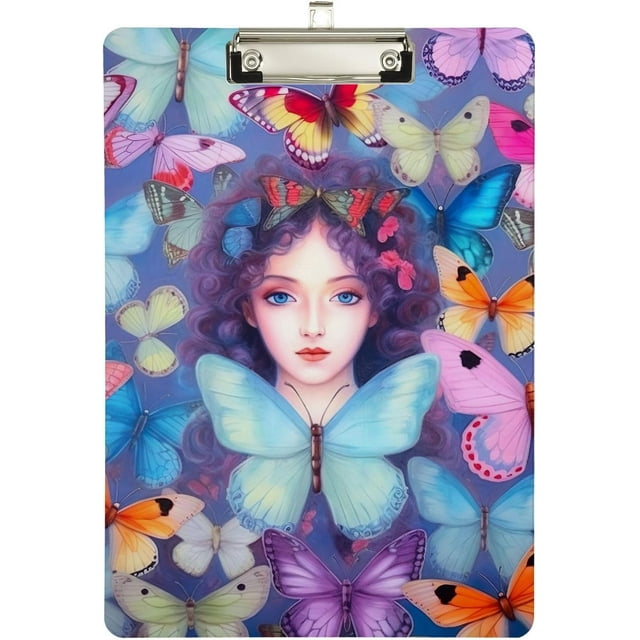 Hyjoy Colorful Butterflies Print Clipboard Durable Clipboards with