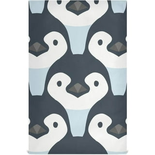 DouZhe Oven Mitts and Pot Holders Sets, Cartoon Cute Penguin Snow