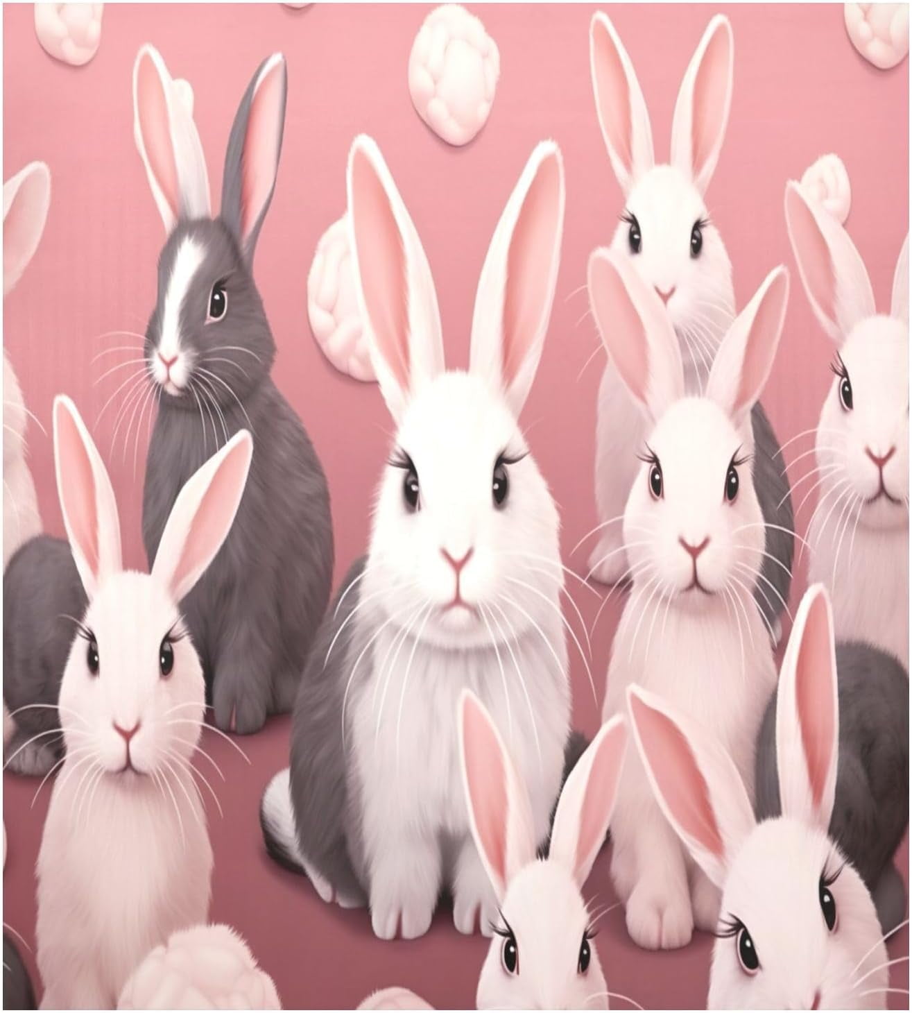 Hyjoy Easter Cute Rabbit Dishwasher Cover 20x26in,Reuseable