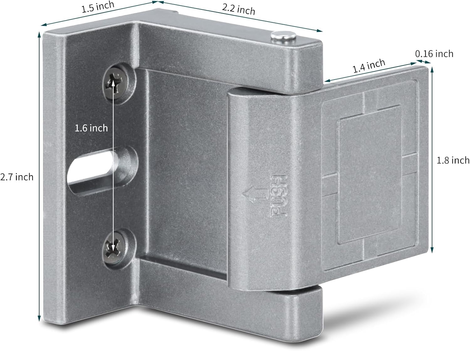 Hyjoy High-Security Strengthened Door Lock – Aluminum Privacy Mechanism ...