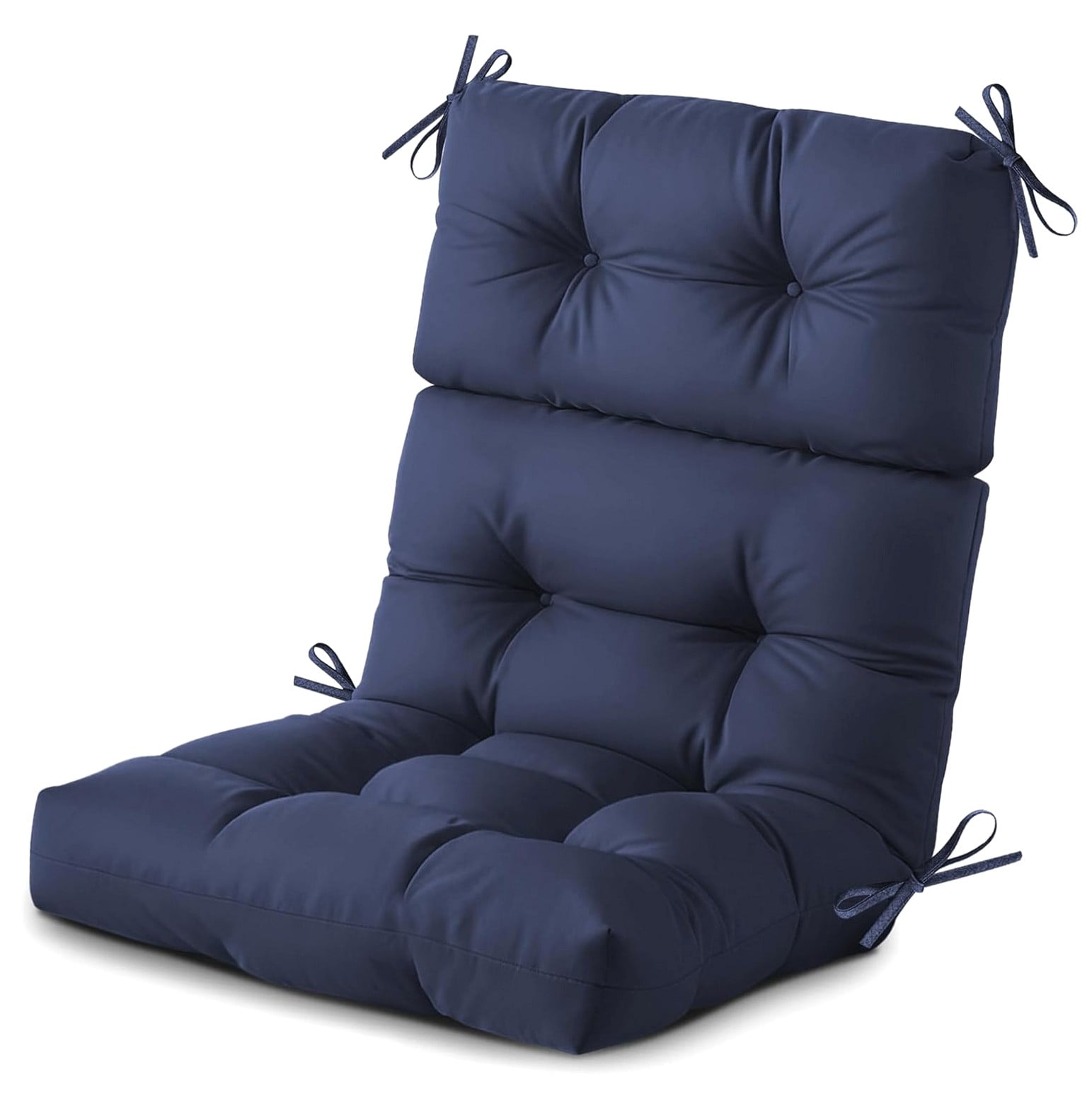 Hyjoy Indoor Back Chair, Rocking Chair with Ties, Tufted Seat Cushions ...