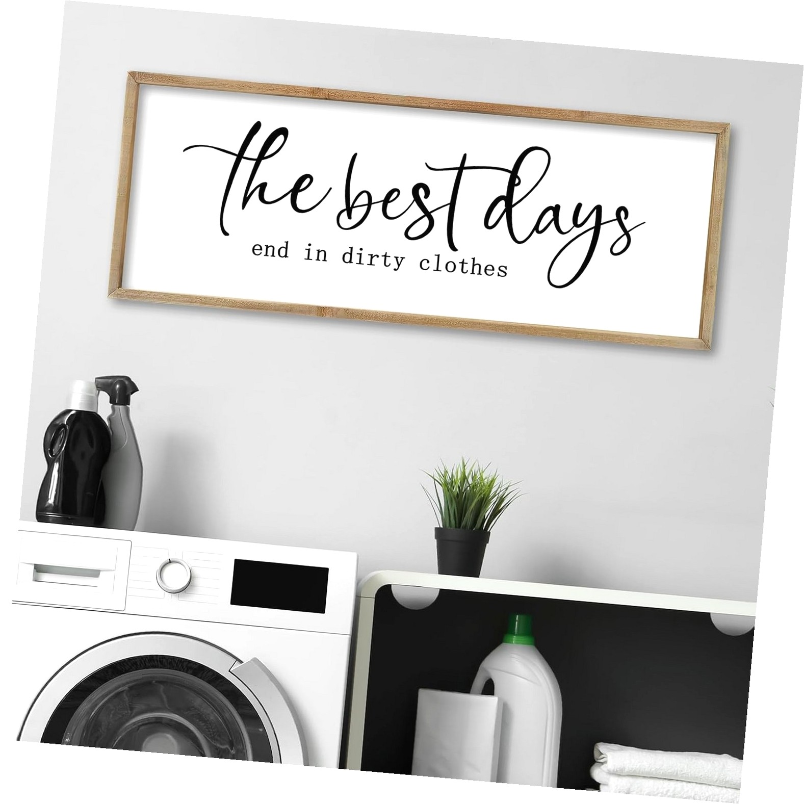 Hyjoy Laundry Room Sign Wall Decor 32