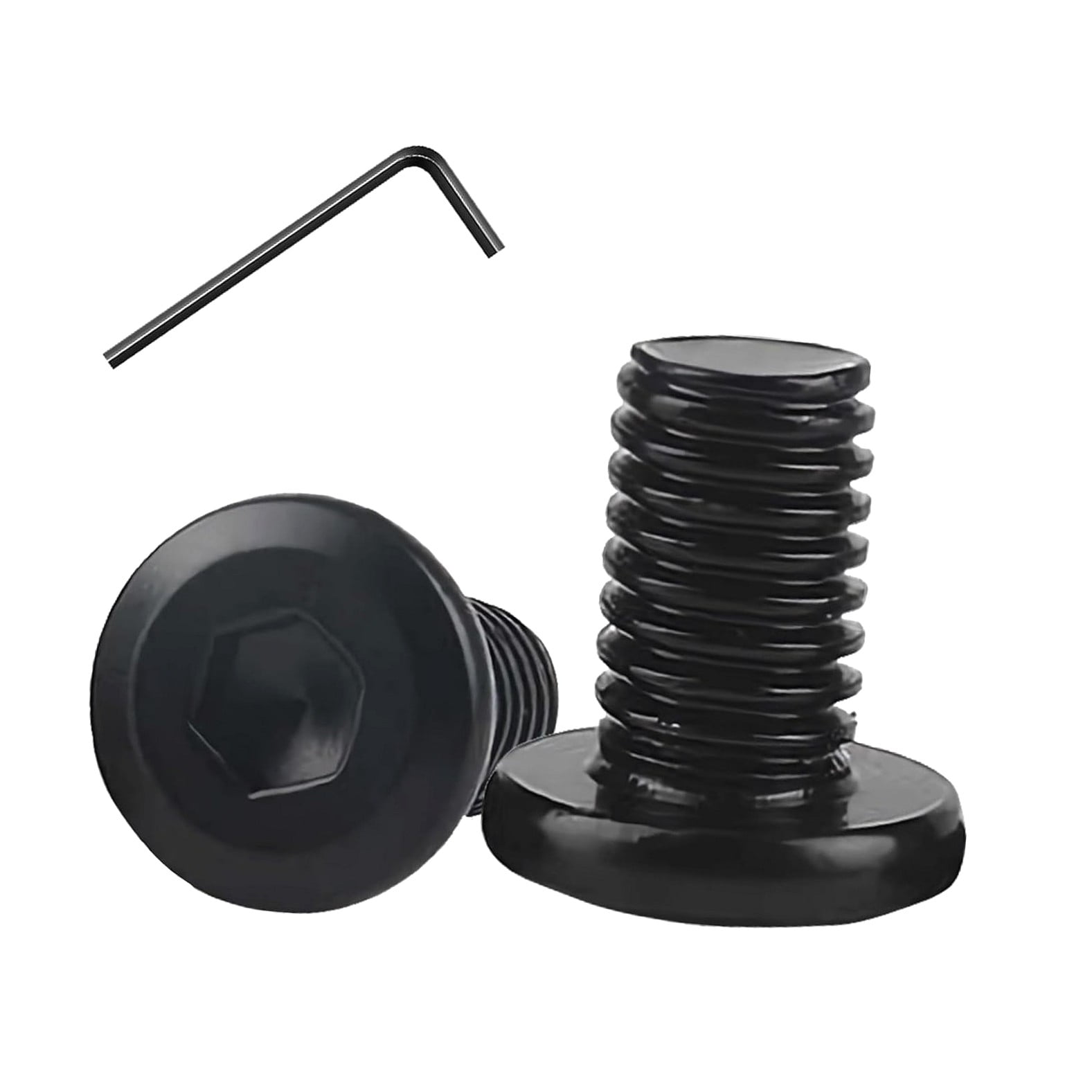 Hyjoy M8-1. 8mm, 50-Count Flat Hex Cap Screw Bolts, 304 Steel, Fully ...