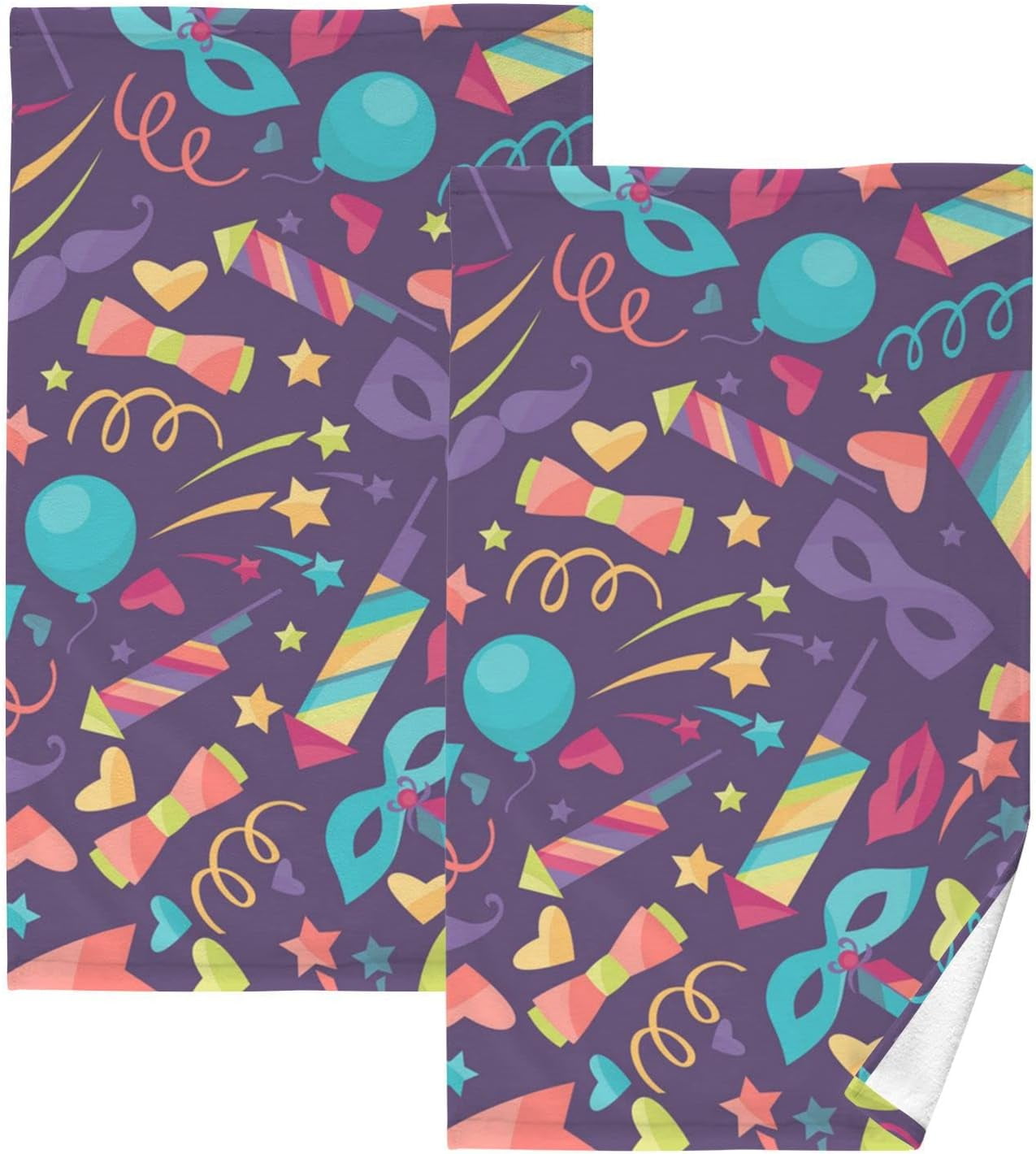 mardi gras bathroom hand towels