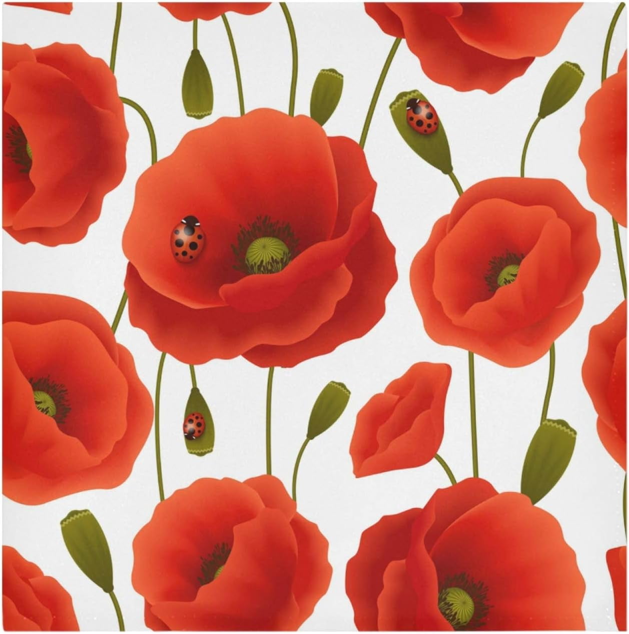 Poppy Cotton Dinner Napkins main image 1