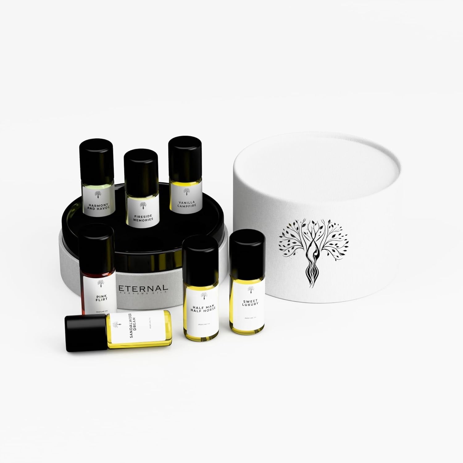 ユキ　SCENT OF ETERNAL 3個セット Eternal Perfume Oils Smoky Woods & Vanilla, 7-Piece Perfume Oil