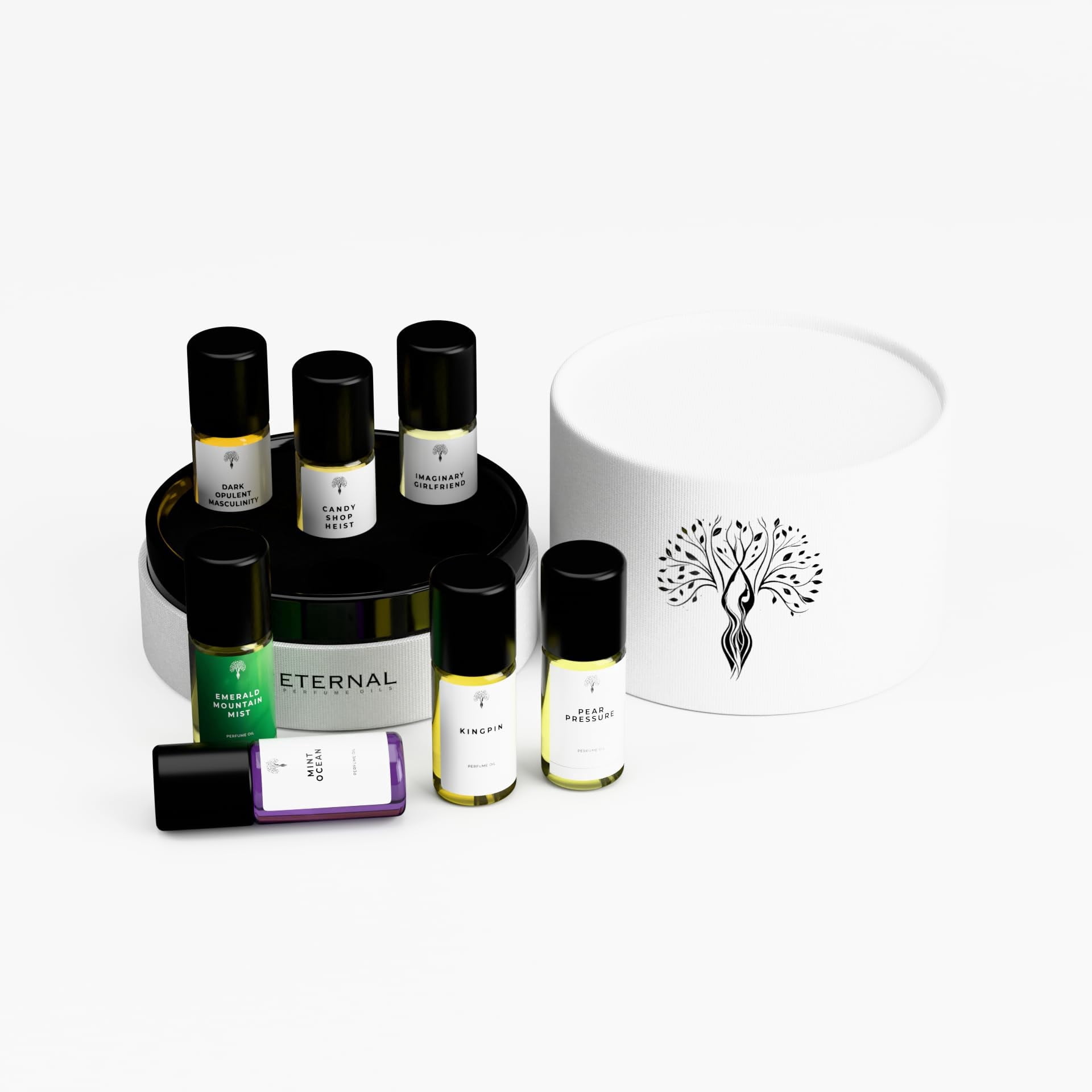 ユキ　SCENT OF ETERNAL 3個セット Eternal Perfume Oils Smoky Woods & Vanilla, 7-Piece Perfume Oil