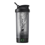 VOLTRX Merger Protein Blender Shaker Bottle USB C Rechargeable Electric Mixer Cups BPA Free 24oz - Black