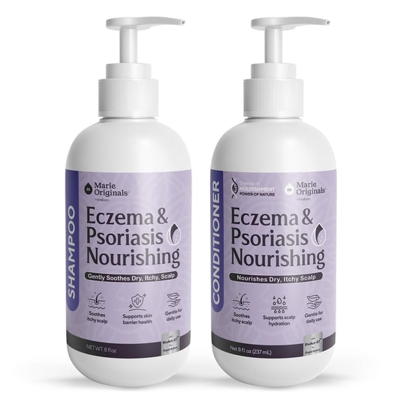 Marie Originals Eczema & Psoriasis Nourishing Shampoo and Conditioner Bundle - 8 oz Each