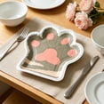 thumbnail image 1 of Hyknon 10Pcs Paw Party Paper Plates, 8x9 Inch Cute Disposable Dinner Dessert Plates, Dining Dinnerware Plate Sets for Birthday Baby Shower Salad Cake, Coffee, 1 of 6