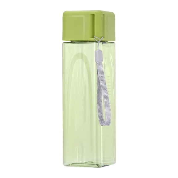 Hyknon 17Oz Water Bottle Transparent Leakproof Water Cup with Lid Plastic Travel Mug Green Reusable Drinking Cup Plastic for Home School Office
