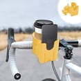 thumbnail image 1 of Hyknon 2-in-1 Bike Cup Phone Holder, Bicycle Handlebar Water Bottle and Cell Phone Mount, Adjustable Universal Cup Holder for Scooter Stroller Wheelchair Outdoor Cycling Bicycles Motorcycles, Yellow, 1 of 6