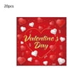 thumbnail image 1 of Hyknon 2OPCS Valentine's Day Paper Napkins Disposable Red Holiday Napkins Party Tableware Supplies for Dining Wedding Anniversary, 1 of 6