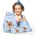 thumbnail image 1 of Hyknon 3Pcs Backpack Set for Women, Cute Cartoon Large Backpack Set with Lunch Bag Pencil Case, Multi-Layers Pocket Durable Backpack, Lightweight Casual Daypack for Outdoor Campus Daily Use, Blue, 1 of 5