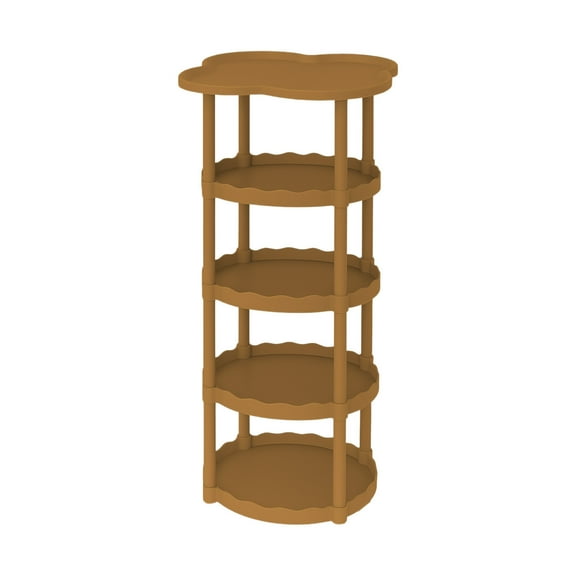 Hyknon 4 Tier Plant Stand Indoor Home Decor Stable Movable Plant Shelf Round Four-leaf Cloud Storage Rack for Wedding Supplies Bathroom Storage Home Party (40Inch Tall) Extra Tall