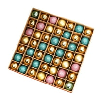 Hyknon 49pcs Christmas Ball Ornament Christmas Decoration Glitter Plastic Bulb with Different Style Electroplated Xmas Hanging Pendant for Christmas Tree Decoration and Door